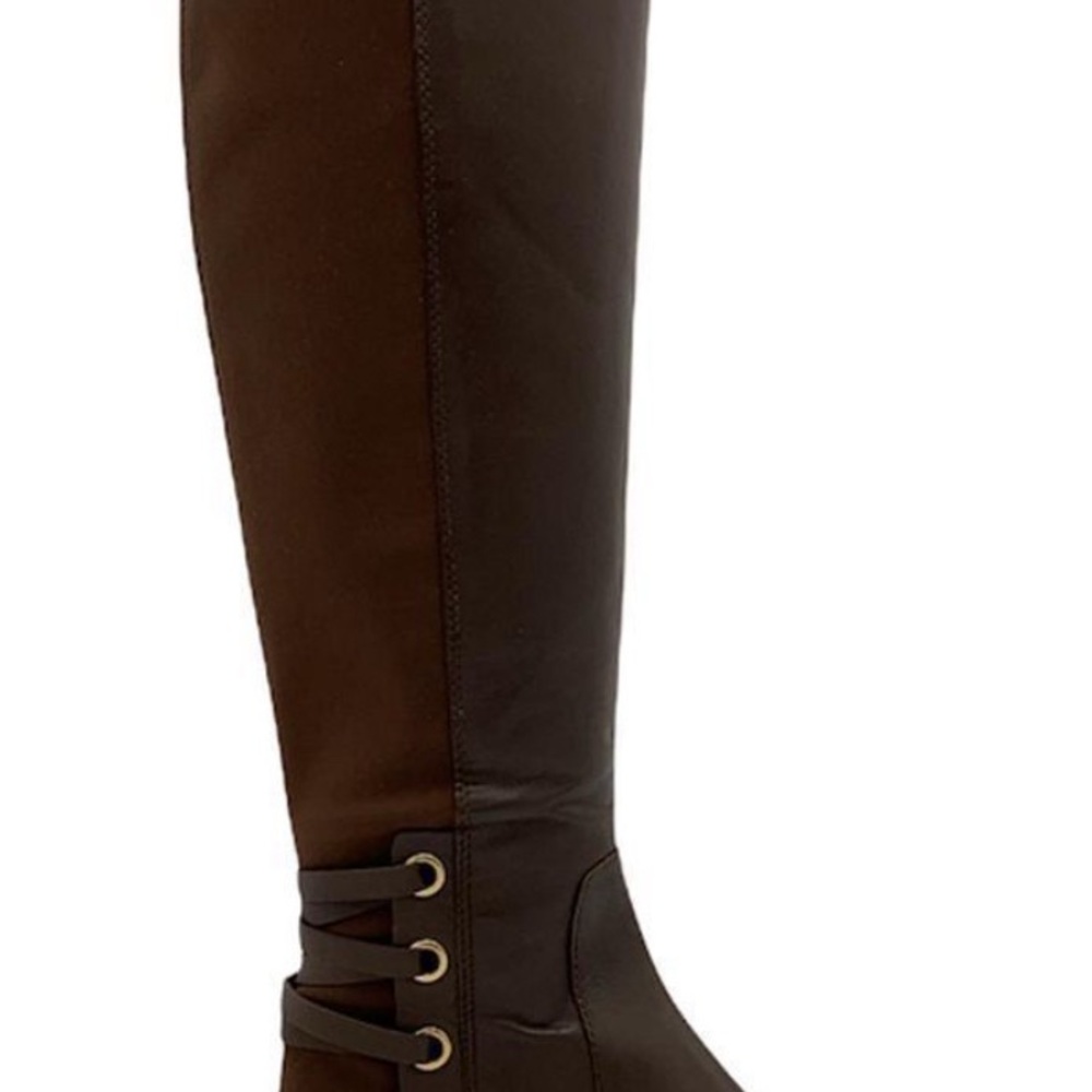 Vince Camuto Tall Knee-High Riding Boots in Dark Brown - Picture 3 of 7